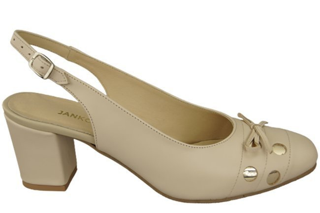 Dámská obuv Sandály béžové přírodní kůže 167 ElitaBut