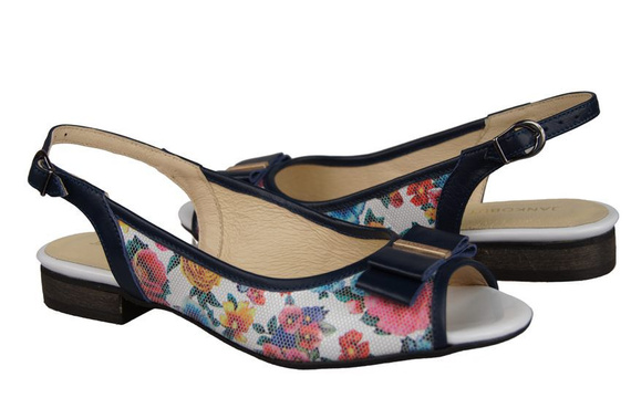 Dámská obuv Přírodní kůže Sandály Flower 860 ElitaBut