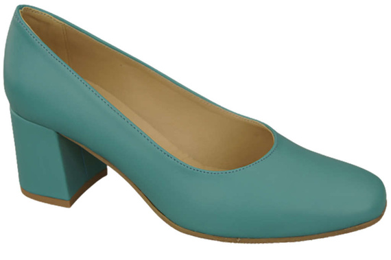 Dámská obuv Přírodní kožené lodičky 171 Turquoise ElitaBut