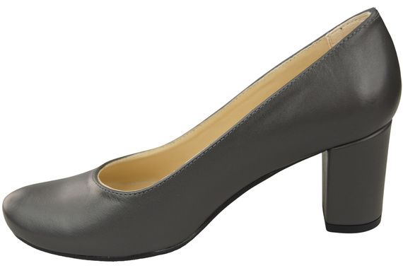 Klasické dámské boty Almond Nose Graphite Women's Leather Dukes 201 ElitaBut