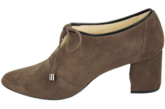 Dámská obuv Brown Velour přírodní kůže 183 ElitaBut