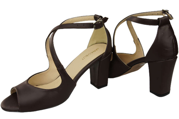 Dámská obuv Chocolate Sandals Natural Leather 186 ElitaBut