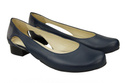 Dámské boty Baleríny navy blue přírodní kůže 103 ElitaBut