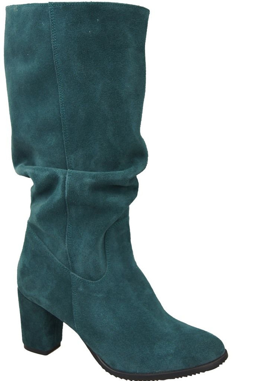 Dámské kozačky Malachite přírodní kůže Velour 141 ElitaBut