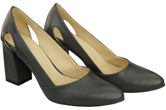 Dámská obuv Graphite pumps Natural leather 184 ElitaBut