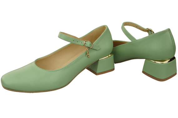 Dámská obuv Dámské lodičky s páskem Mint Přírodní kůže 202 ElitaBut