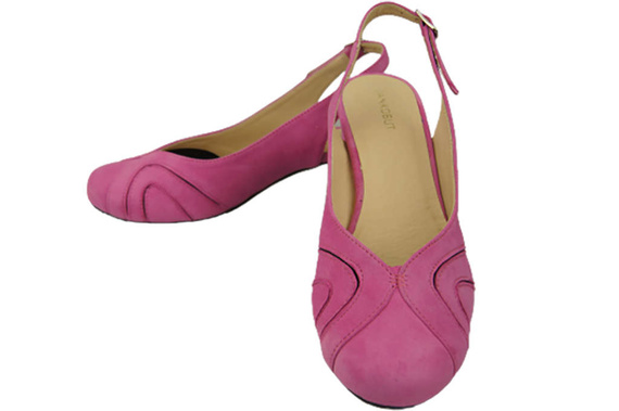 Dámské sandály z přírodní kůže Fuchsia 842 Z ElitaBut