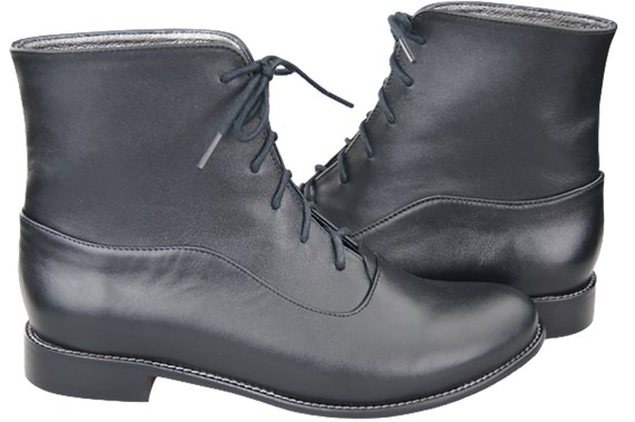 Dámské kozačky černé Jaro/Podzim přírodní kůže 155 L ElitaBut