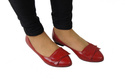Dámské boty Balerina Red Natural leather 988 ElitaBut