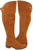Dámská obuv Red Muskegon Vysoké kozačky nad kolena z přírodní kůže Velour 154 ElitaBut