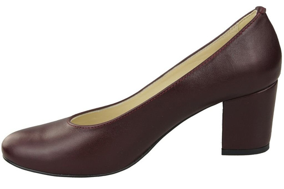 Dámská obuv Maroon Natural Grained Leather 125 ElitaBut