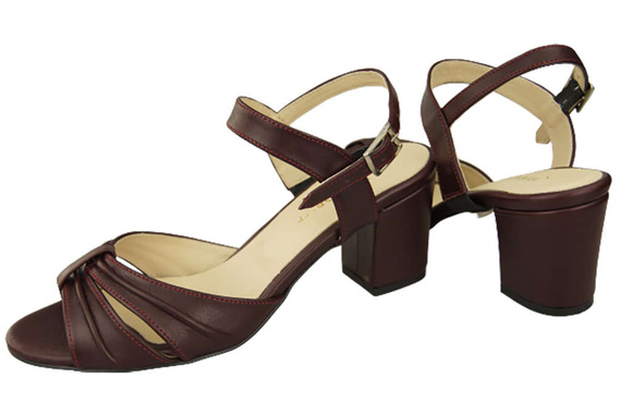 Dámská obuv Sandály Maroon Natural Leather 168 ElitaBut