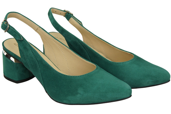 Dámské sandály z přírodní semišové kůže Malachite Elegance a pohodlí 196 From ElitaBut