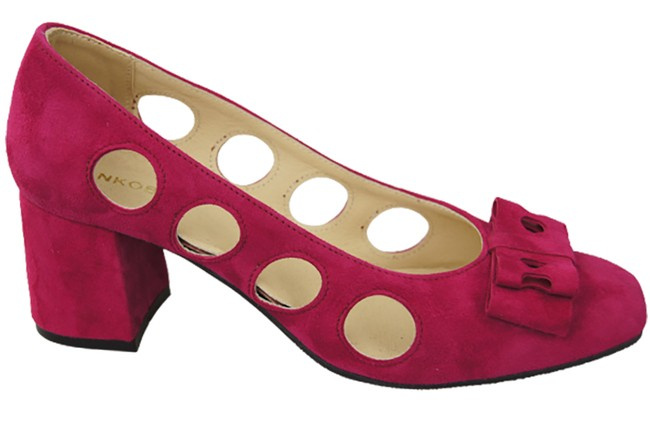 Dámská obuv Fialové lodičky z přírodní semišové kůže 182 ElitaBut