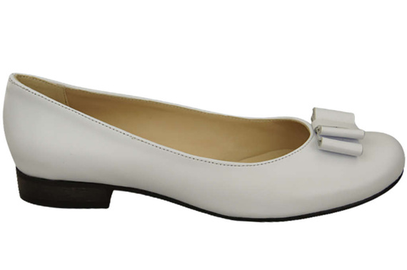 Dámské baletní boty Natural Leather White 702 ElitaBut
