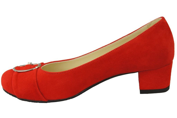 Dámské boty Červená přírodní semišová kůže 135 ElitaBut