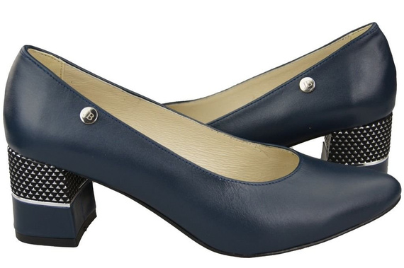 Dámská obuv Navy blue Natural leather 142 ElitaBut