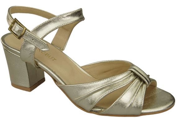 Dámská obuv Zlaté sandály Přírodní kůže 168 ElitaBut