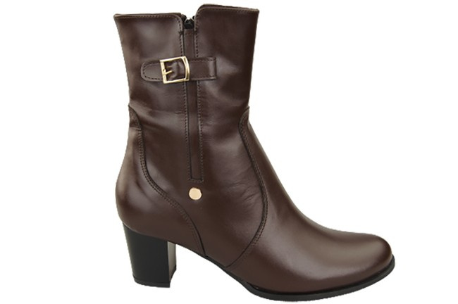 Dámské boty Chocolate Warmed Natural Leather 882 Z ElitaBut