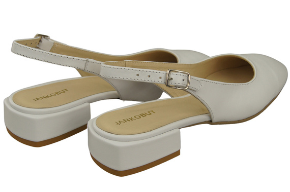 Dámské sandály na plochém podpatku z přírodní kůže 206 ElitaBut