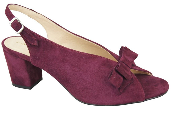 Dámská obuv Sandály Maroon Natural Leather Suede 148 ElitaBut