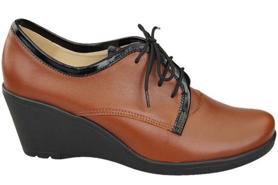 Obuv Dámské polobotky On Anchor přírodní kůže Hnědá 181 ElitaBut