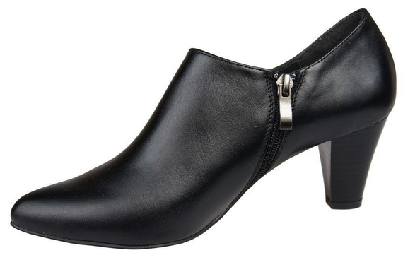 Obuv Dámské boty z přírodní kůže Černá 864 ElitaBut