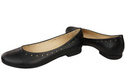 Dámská obuv Pohodlné baleríny Přírodní kůže Černá 162 ElitaBut