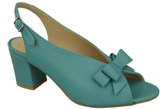Dámská obuv Tyrkysové sandály Přírodní kůže 148 L ElitaBut