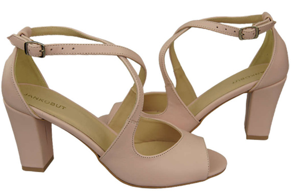 Dámská obuv Sandály Powder Pink Natural Leather 186 ElitaBut