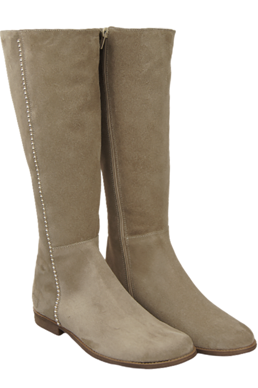 Dámské boty Beige leather Velour 153 ElitaBut