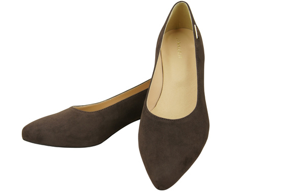 Pohodlné dámské boty Chocolate Natural Suede Leather 220 od ElitaBut