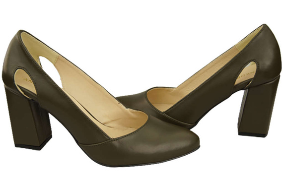 Dámská obuv Olive Leather pumps 184 ElitaBut