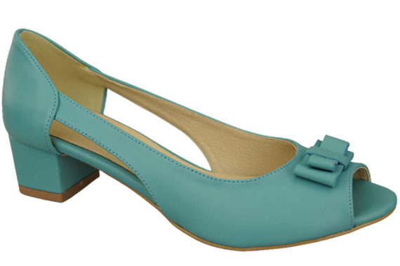 Dámská obuv Tyrkysové sandály Přírodní kůže 145 ElitaBut