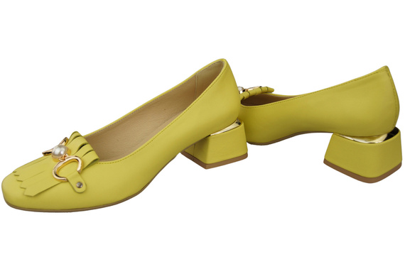 Dámská obuv Lemon Embellished Tassel pumps Přírodní kůže 195 ElitaBut
