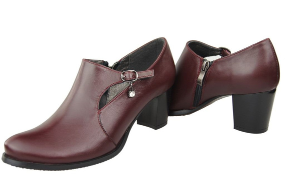 Obuv Dámské boty z přírodní kůže Bordeaux 109 ElitaBut