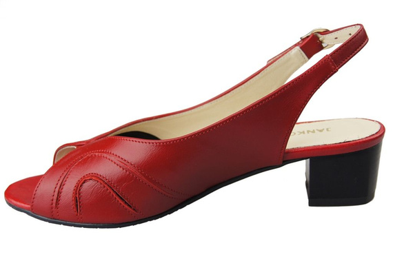Dámská obuv Přírodní kůže Sandály Červená 991 ElitaBut