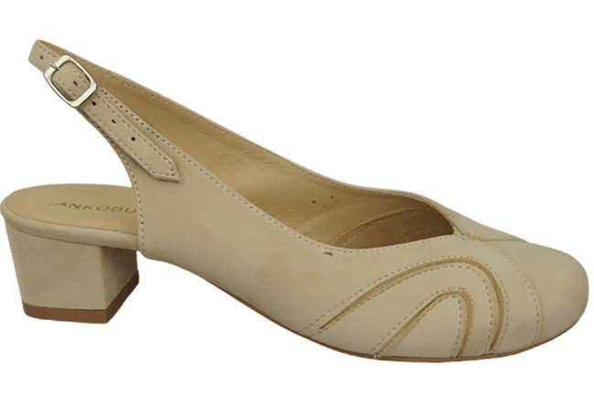 Dámská obuv Přírodní kůže Semišové sandály Béžová 842 Z ElitaBut