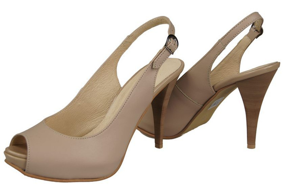 Dámská obuv Sandály z přírodní kůže Cappuccino Lico 912 ElitaBut