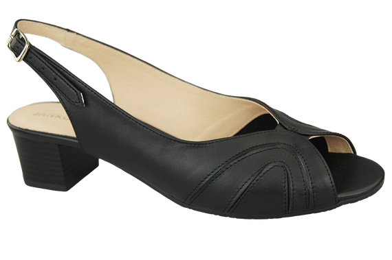 Dámská obuv Přírodní kůže Sandály Black 991 ElitaBut