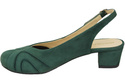 Dámská obuv Přírodní kůže Semišové sandály Zelená 842 Z ElitaBut