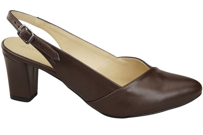 Dámská obuv Chocolate Stiletto Sandály Natural Leather 217 ElitaBut