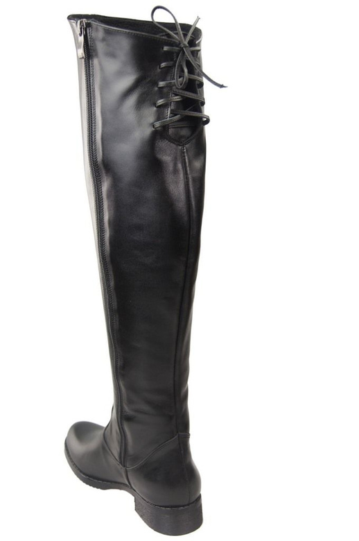 Dámská obuv Black Muskegon boty nad kolena Natural leather 121 ElitaBut