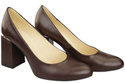 Dámská obuv Chocolate pumps Natural leather 179 ElitaBut