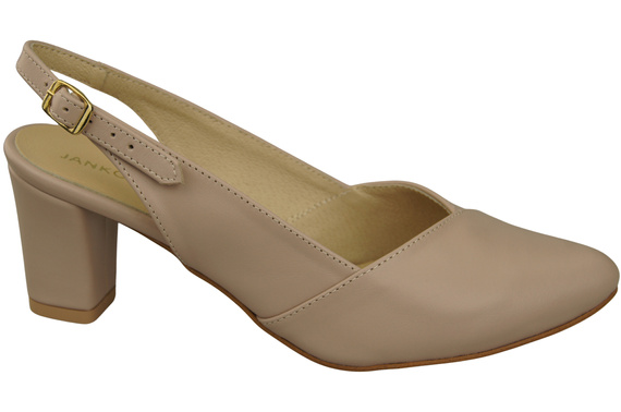 Dámská obuv Cappuccino Bright Stiletto Sandály z přírodní kůže 217 ElitaBut