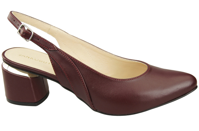 Dámská obuv Sandály Maroon Natural Leather 196 ElitaBut