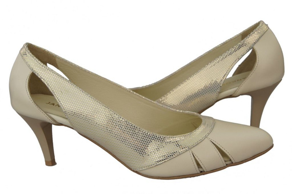 Dámská obuv Beige-Gold Natural Leather 995 ElitaBut