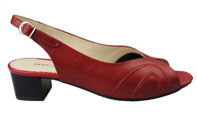 Dámská obuv Přírodní kůže Sandály Červená 991 ElitaBut