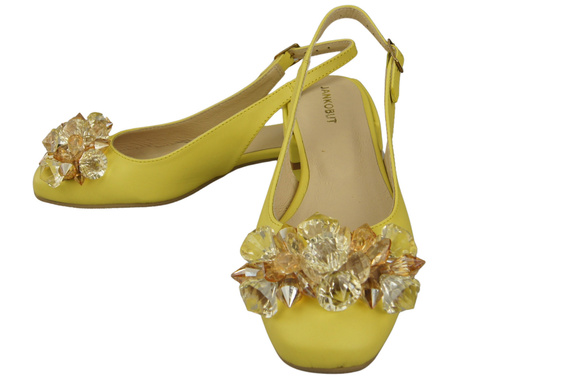 Dámská obuv Lemon Sandály s krystaly Přírodní kůže 215 ElitaBut