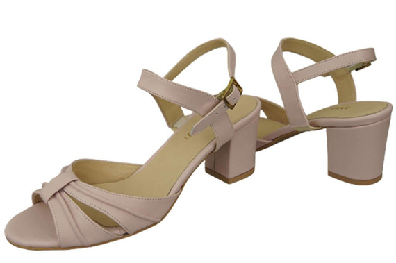 Dámské sandály Powder Pink Natural Leather 168 ElitaBut